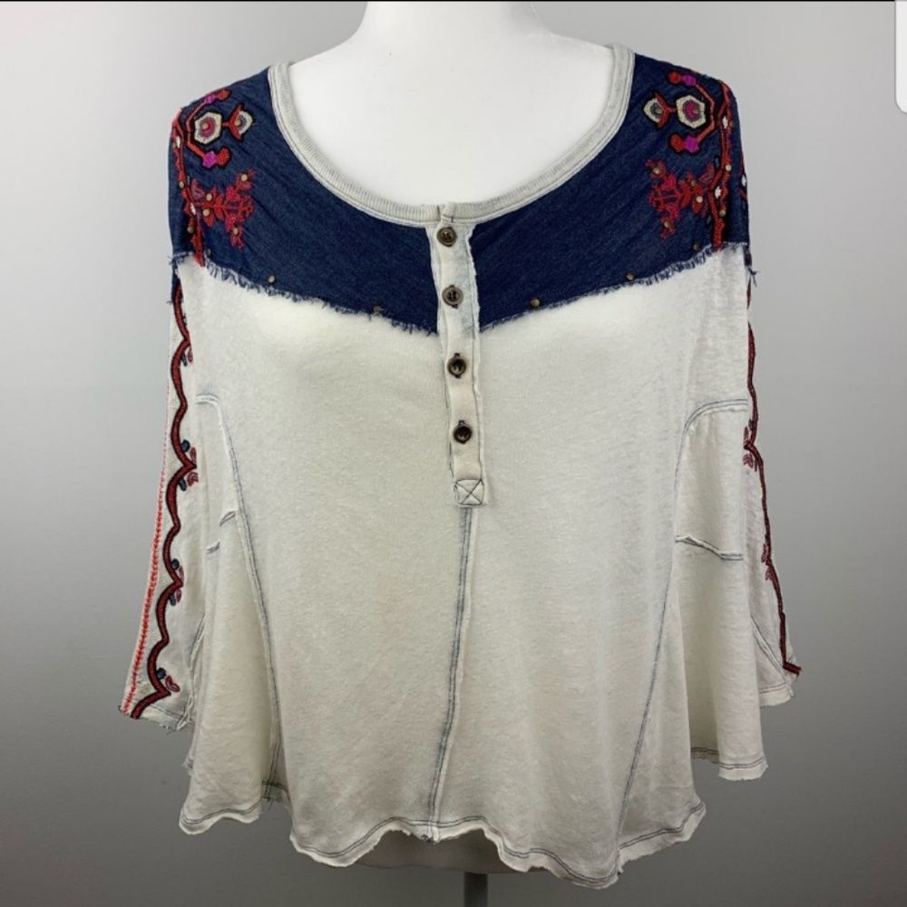 Free People Denim Top